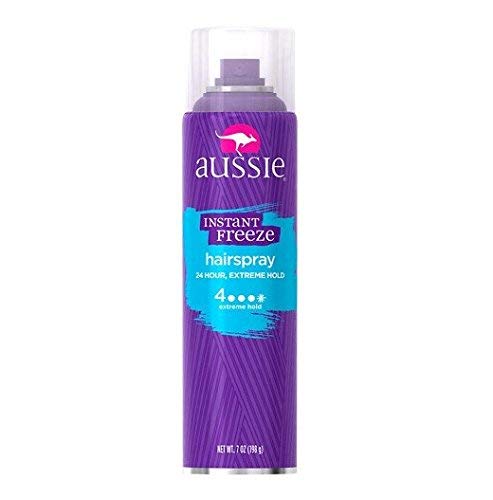 Aussie Hairspray Instant Freeze Extreme Hold 7 Ounce (207ml) (6 Pack)