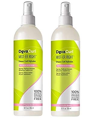 Deva Curl, Mist-er Right, Lavender curl Revitalizer 12-Ounces (Pack of 2)