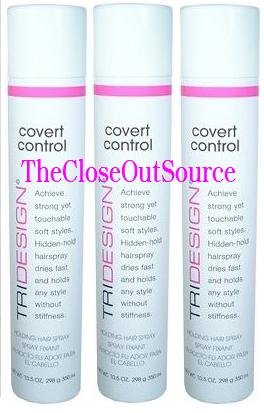 TRIDESIGN Covert Control Holding Hair Spray (10.5oz/298g) (Ct. 3 Cans/Bottles)