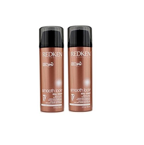 Redken Smooth Lock Stay Sleek Leave-In Cream For Dry Unruly Hair Pack of 2 5 oz