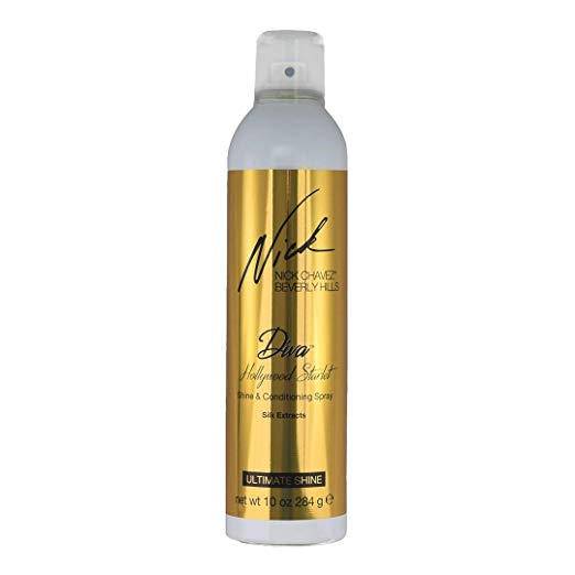 Nick Chavez Beverly Hills Starlet Shine Spray - Premium Conditioning Spray For Hair Shine And Hair Style Finishing - 10 Oz