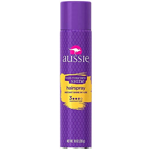 Aussie Sun-Touched Shine Hairspray, Maximum Hold 10 ounces (Pack of 6)