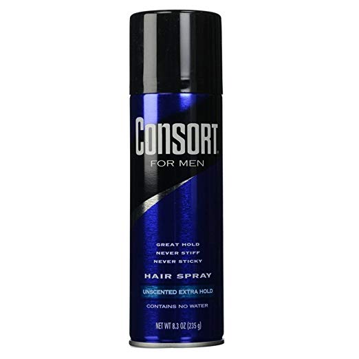 Consort For Men Hair Spray Aerosol Unscented Extra Hold 8.30 oz