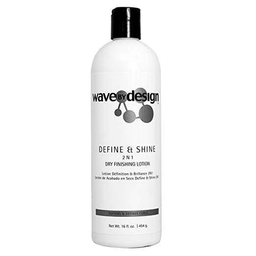 Wave by Design Define & Shine 2 N 1 Dry Finishing Lotion 16oz 