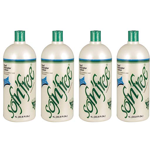 Sofn'Free Healthy Hair 2 In 1 Curl Activator Moisturizing Lotion 32 oz Pk of 4