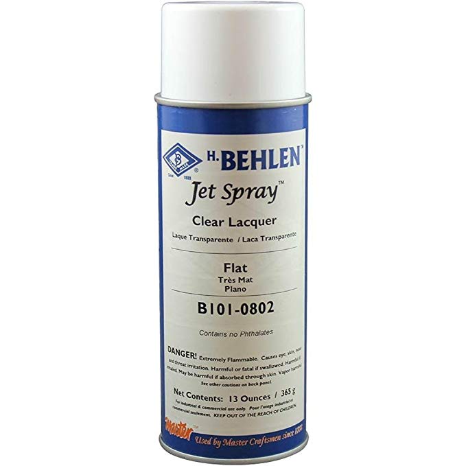 Behlen Jet Spray Clear Lacquer - Flat (6-Pack)