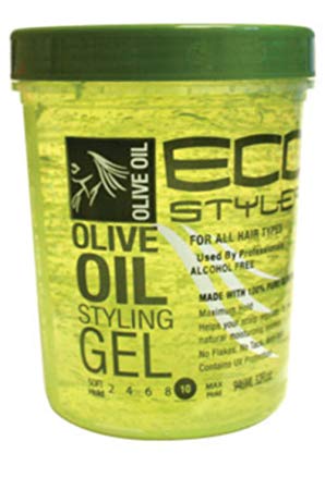 Eco Styler Styling Gel 32 oz. Olive Oil (3-Pack) with Free Nail File