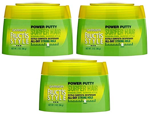 Garnier Fructis Style Surfer Hair Power Putty 3 oz. (Pack of 3)