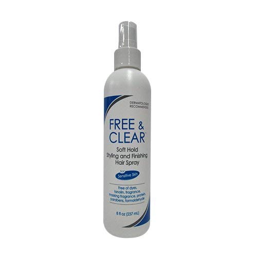 Free & Clear Styling & Finishing Hair Spray Soft Hold 8 oz (Pack of 3)