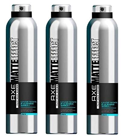 Lot of 3 Axe Matte Effect Platinum Series Understated Finishing Spray, 9 oz/ea