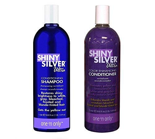 ConairPro Shiny Silver Ultra Shampoo 33.8oz & Color Enhancing Conditioner 33.8oz DUO Set