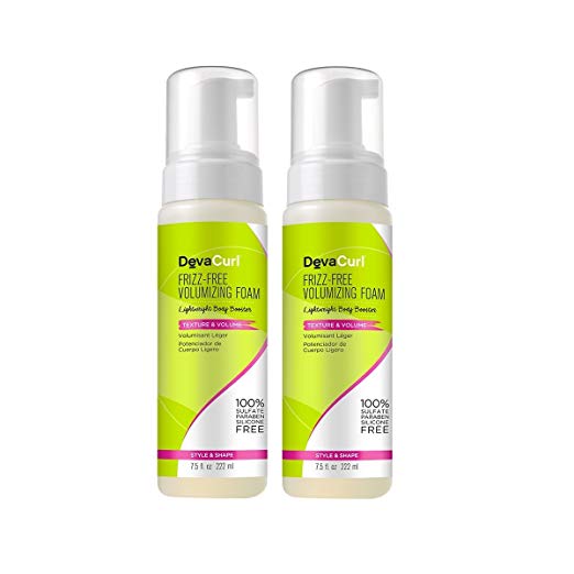 DevaCurl Frizz-Free Volumizing Texture Foam; 7.5 Ounce; 2-Pack