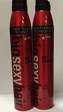 Big Sexy Hair Get Layered Flash Dry Thickening Hairspray 8oz (2PK)