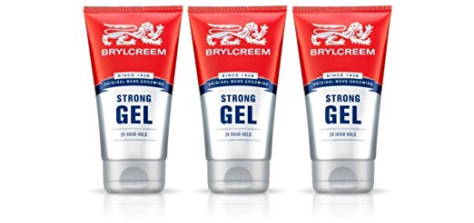 Brylcreem 3 X Strong 24 Hour Hold Gel 150Ml - Hair Styling Gel Long Lasting