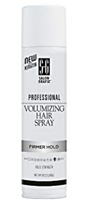 Salon Grafix Professional Volumizing Hair Spray with Keratin Firmer Hold Strength 9 - 10 Oz