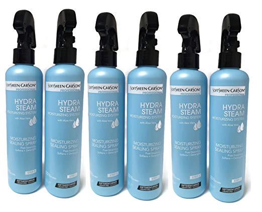 6 Softsheen Carson Hydra Steam Moisturizing Sealing Spray, 8.5 oz.