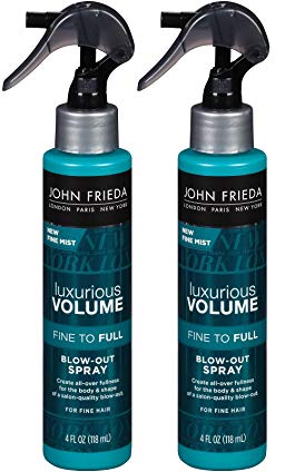 John Frieda Luxurious Volume Fine to Full Blow Out Spray, 4 Fluid Ounce (Pack of 2)