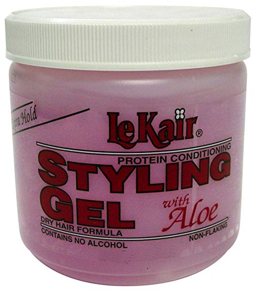 Lekair Styling Gel - Extra Hold Pink Bonus 20 oz. (Pack of 6)