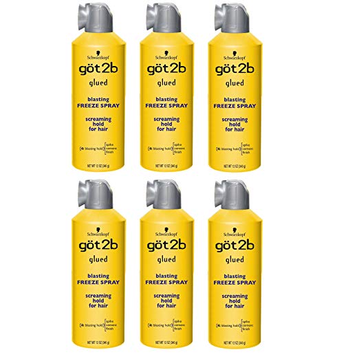 Got2b Glued Blasting Freeze Hairspray Aero, 12 Ounce (Pack of 6)