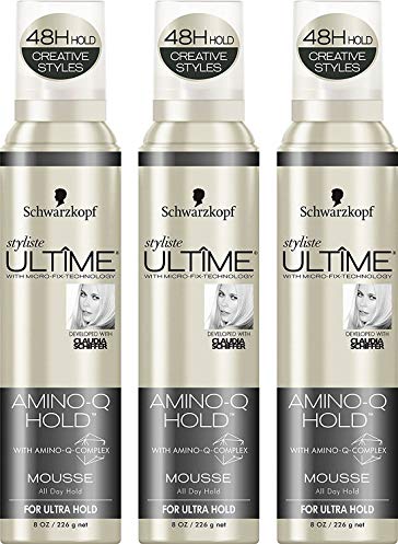 Schwarzkopf Styliste Ultime Amino-Q Mousse, 8 Ounce (Pack of 3)