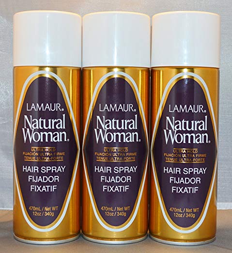 Lamaur Natural Woman Ultra Hold Professional Hair Spray 80% Voc 12 oz (3 pack)