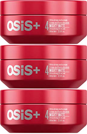 OSiS+ MIGHTY MATTE Ultra Strong Matte Cream, 2.8-Ounce (3-Pack)