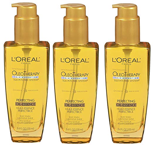 L'Oreal Paris Hair Expertise OleoTherapy Perfecting Oil-Essence, 3.4 fl Fluid Ounces (Pack of 3)