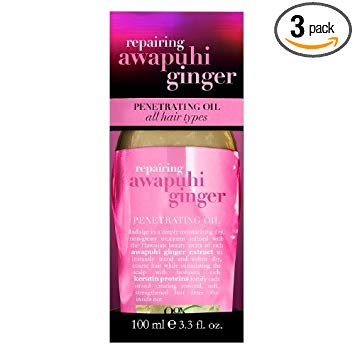 Organix Awapuhi Ginger Penetrating Oil, 3.3 Oz (Pack of 3)