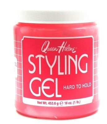 Queen Helene Gel 1 Lb. Stylng Gel Hard to Hold (Pink) (Pack of 8)