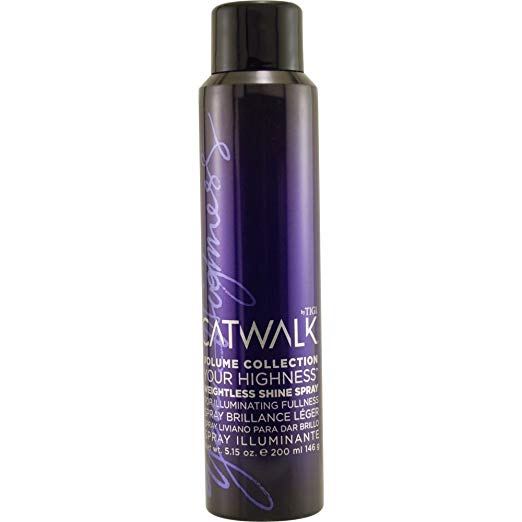 Catwalk Your Highness Weightless Shine Spray Unisex by TIGI, 5.15 Ounce