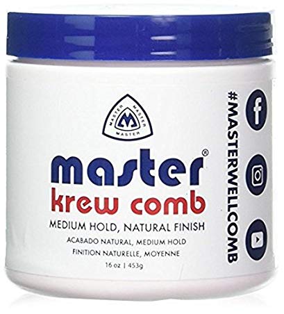 Krew Comb Medium Hold Hair Styling Prep 16 Ounces 4 Pieces