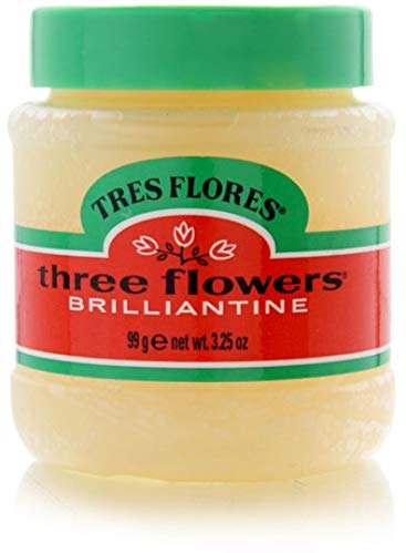 Three Flowers Brilliantine Hair Styling Pomade Solid 3.2 oz (Pack of 8)