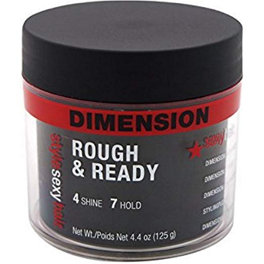 Style Sexy Hair Dimension Rough & Ready 4 Shine 7 Hold Styling Pudding 4.4 oz (Pack of 4)