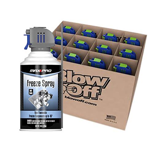 Max Professional 7777 Blow Off Freeze Spray 10 Oz - Pack of 12