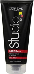 L'Oreal Studio Line Head Lock Mega Hard Hold Gel 6.80 oz (Pack of 12)