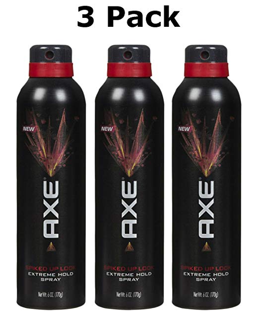 AXE Spiked Up Look Hairspray of Men, 6 Oz (Pack of 3)