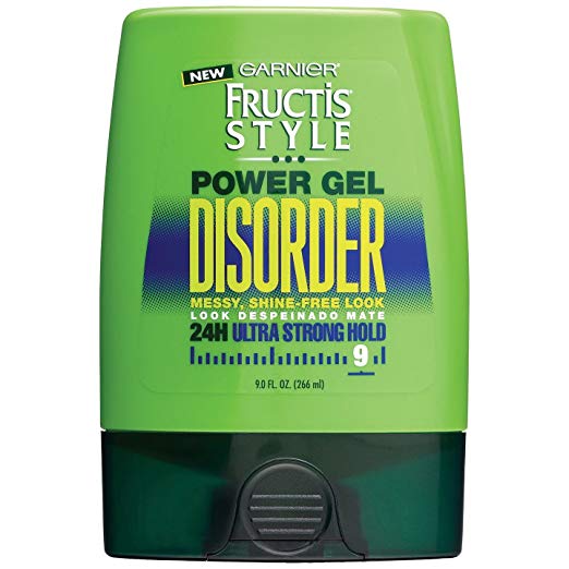 Garnier Fructis Style Disorder Power Gel, 24H Ultra Strong Hold 9 oz (Pack of 2)