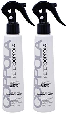 Peter Coppola Just Blow Blowout Spray - (6 oz (2 Pack)) Reduces Blow Dry Time, Heat Protectant Spray, Anti Frizz, Smoothes and Straightens all Hair Types. Conditions and Adds Shine