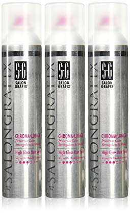 Salon Grafix Chroma Logica High Gloss Hair Spray 8 oz (3 pack)