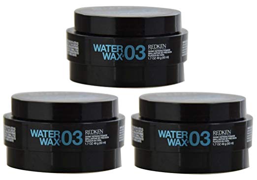 Redken Water Wax 03 Shine Defining Pomade (1.7 oz) - 3 Pack